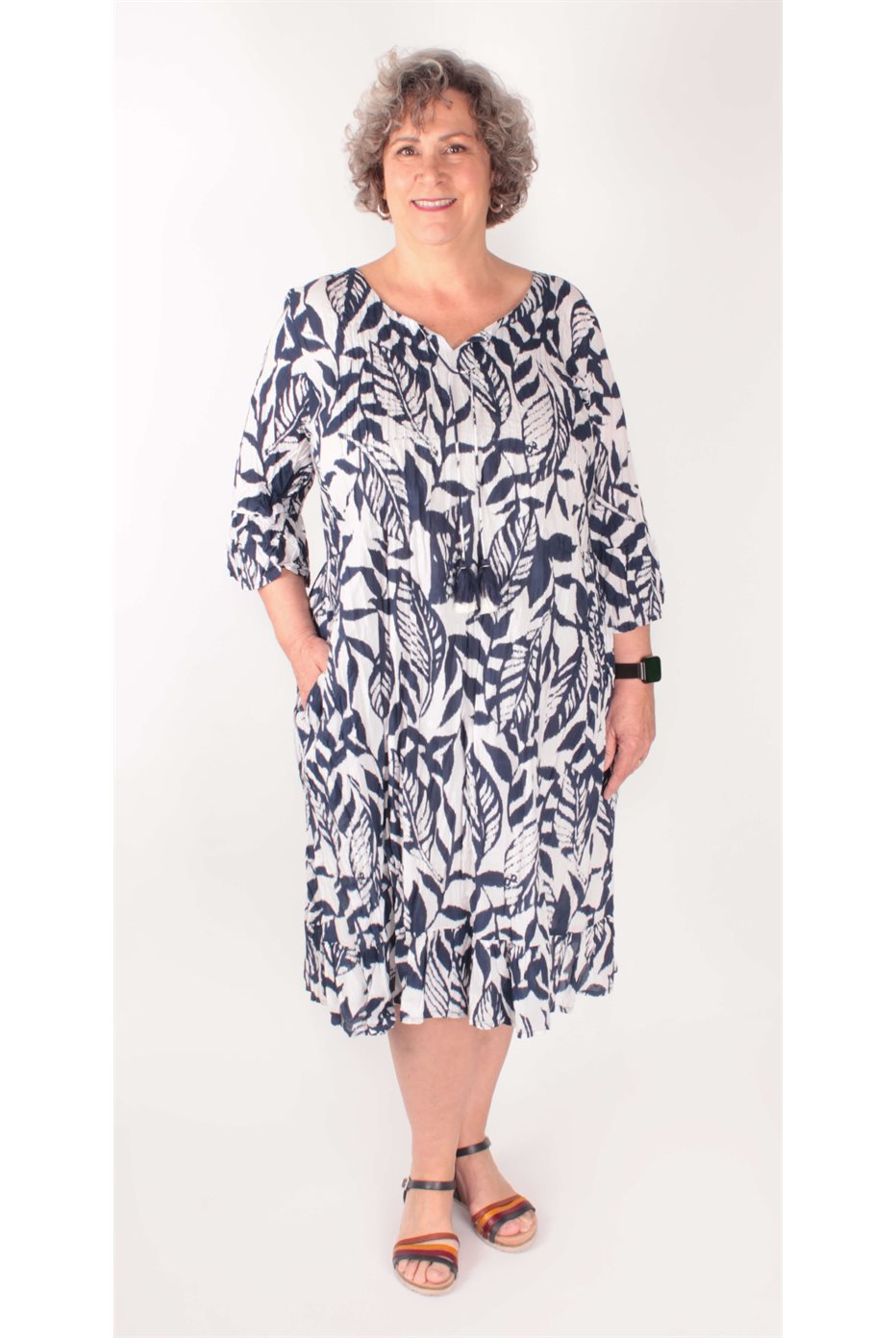 Robe plissée à volants Hayman Vavy